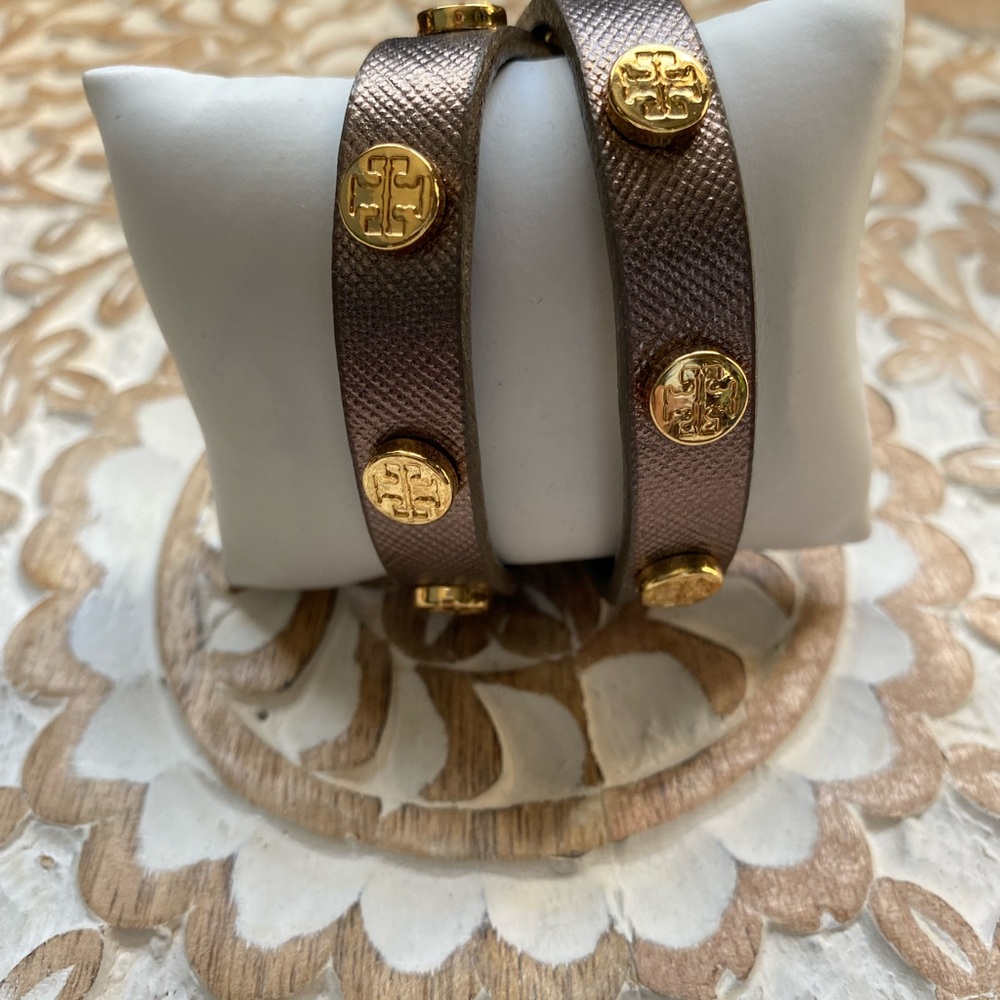 Tory Burch Bronze Wrap Bracelet